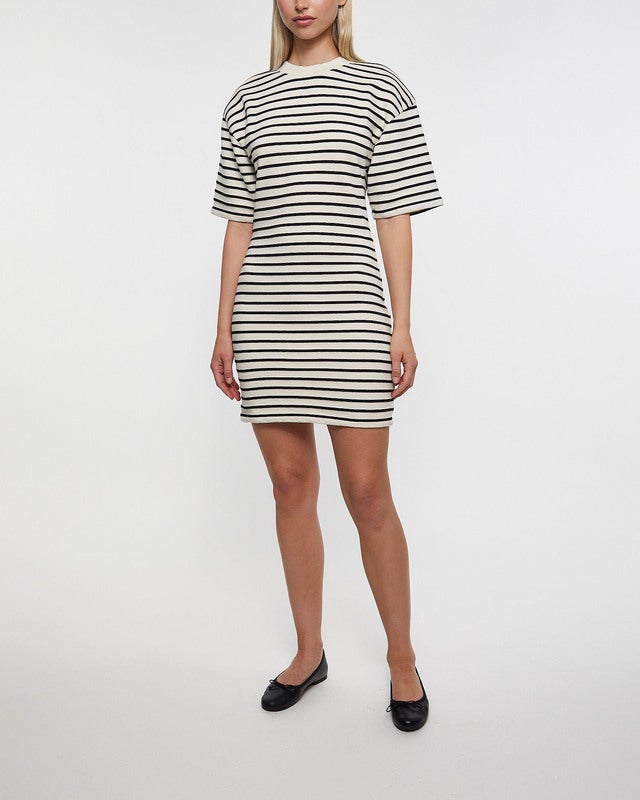 Anine Bing Dress Mona Vit/svart XS