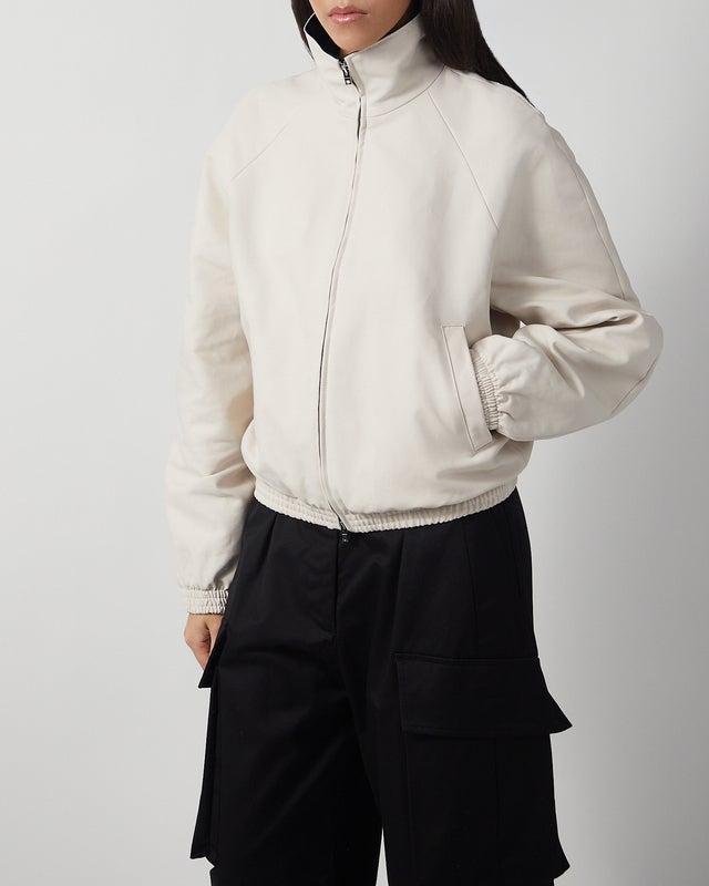 Acne Studios Jacket Zip Logo Taupe 34