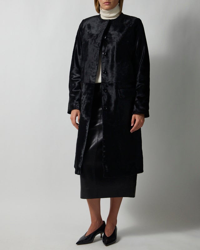 Almada Coat Gemma Pony Black S