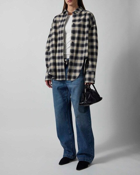Jeans Back Buckle Strap Washed Blue 2