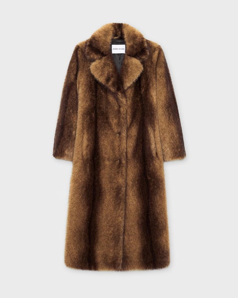 Coat Nora Faux Fur Brown 1
