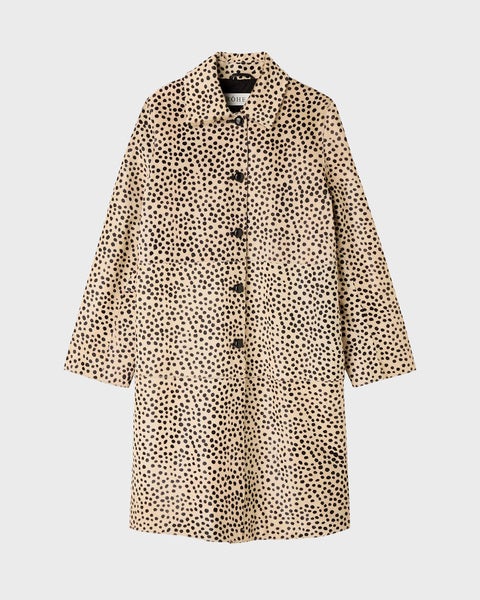 Coat Cheetah Pony Hair Beige/Black 1