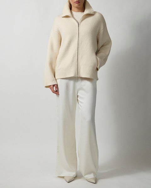 Cardigan Double Knit White 2