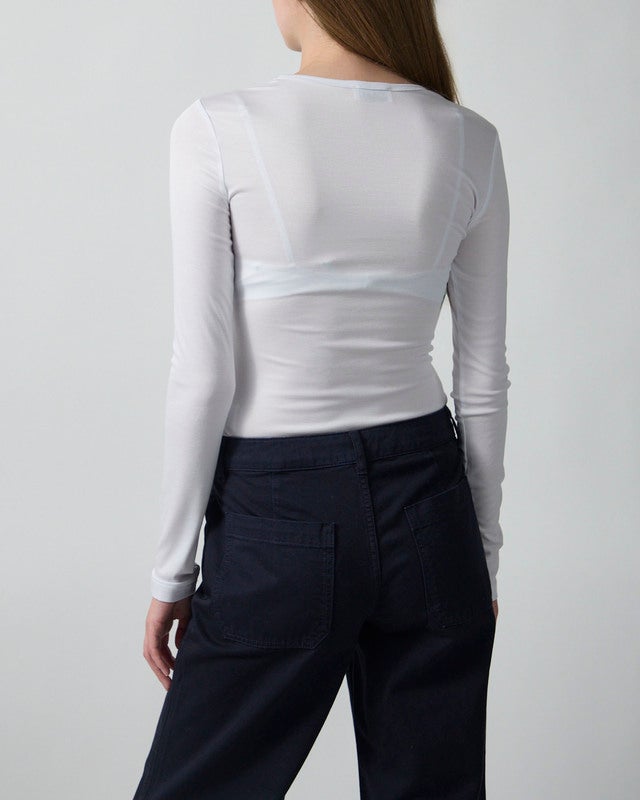 CLOEYS Top Tight Long Sleeve White XS