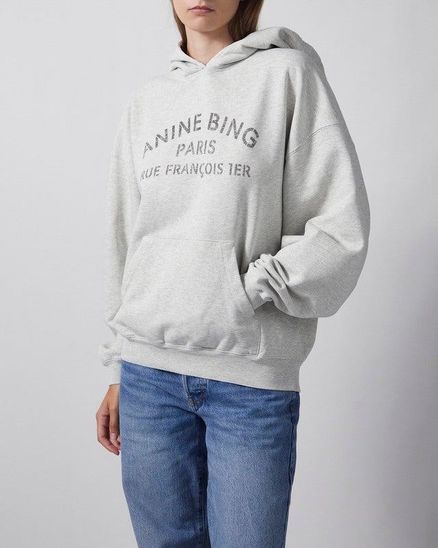 Anine Bing Sweatshirt Harvey Paris Stencil Grey L