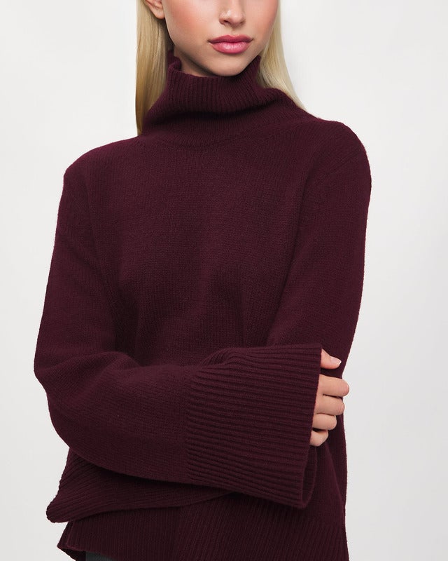 Wakakuu Icons Sweater Uma Wool Cashmere Burgundy  S