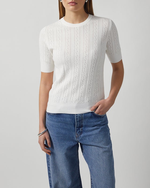 LISA YANG Sweater Nika Cashmere White 1 (S-M)