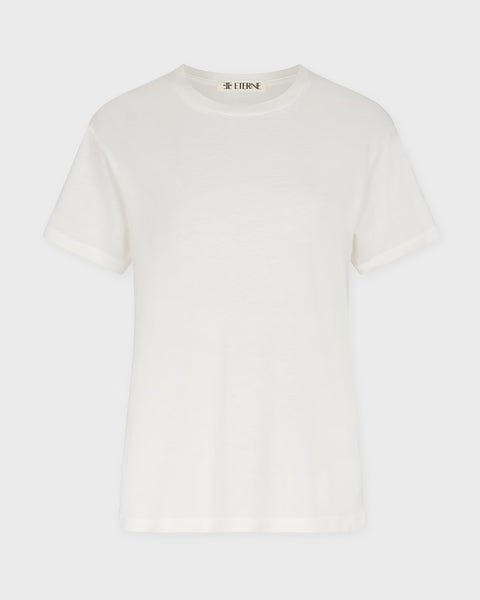 T-shirt short sleeve boyfriend Ivory 1