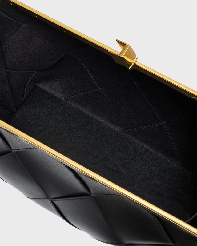 Anine Bing Clutch Anine Braided Leather Black ONESIZE