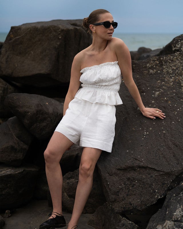 Wakakuu Icons Shorts Hamptons Linen  Vit M