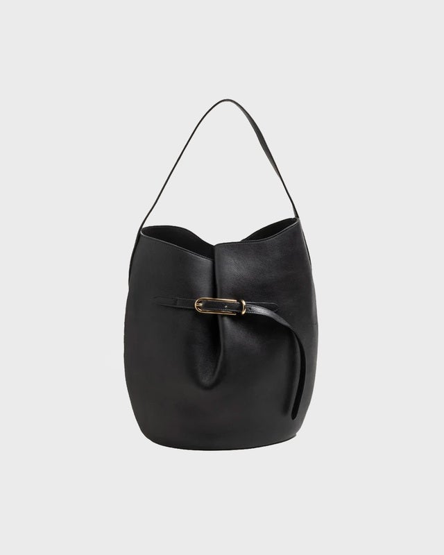 Liffner Bucket Bag Belted Large Black ONESIZE