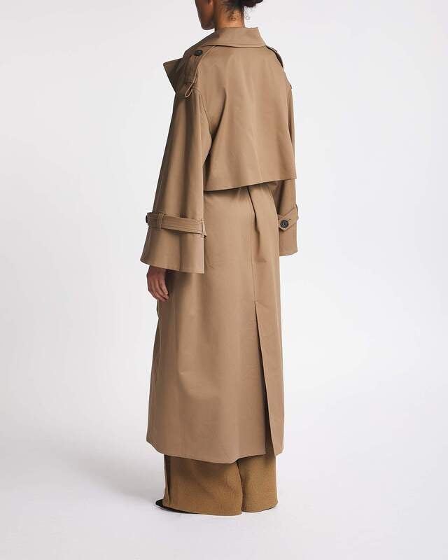 By Malene Birger Coat Alaya Trench Fossil 36