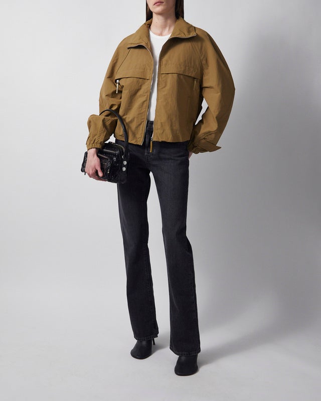 Acne Studios Jacket Nylon Logo Dark Green 38