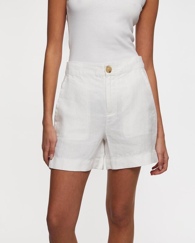 Vince Shorts Hemp Mid Rise Offwhite US 10 (EUR 42)