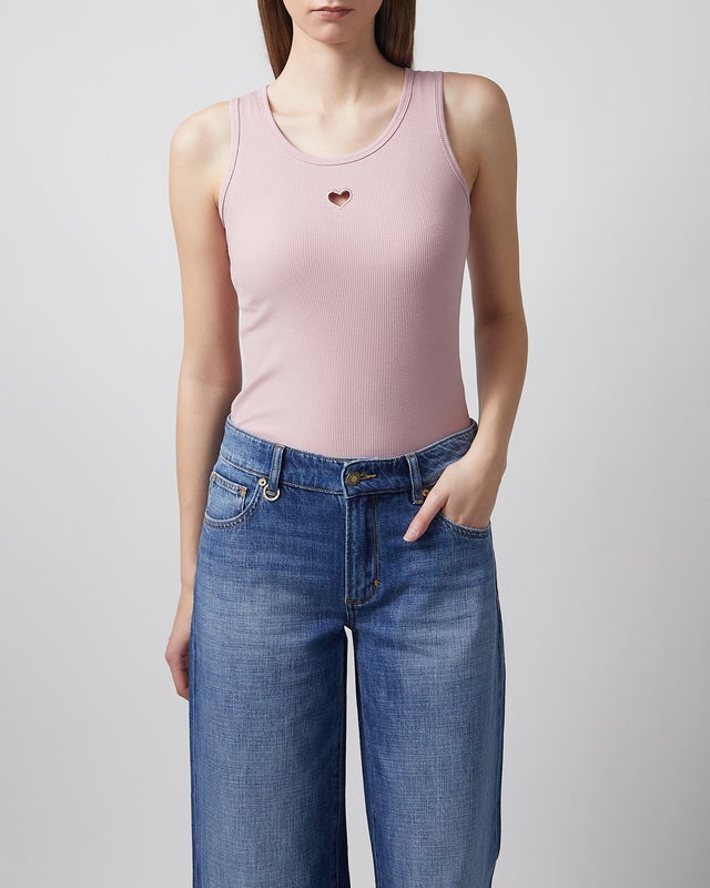 CLOEYS Top Heart Tank Light pink XL