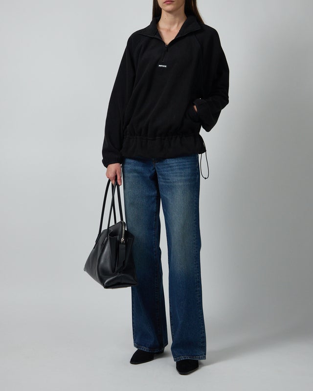 ROTATE  Jacket Fleece Half Zip Black S