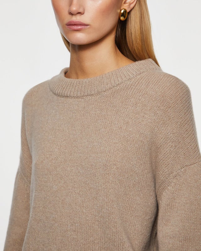 Wakakuu Icons Tröja Dublin Wool Cashmere Sand XS