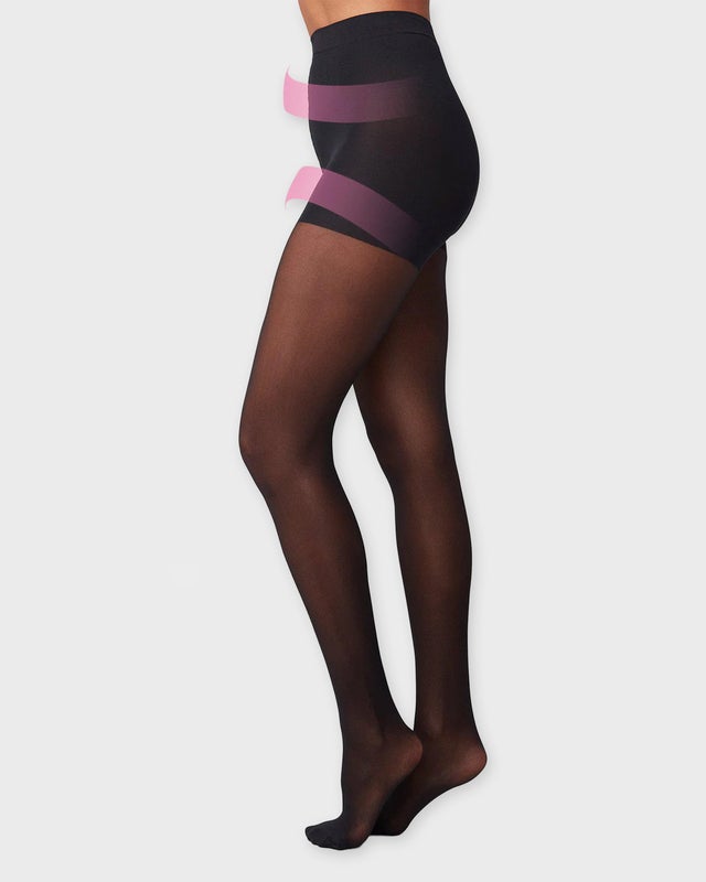 Swedish Stockings Tights Moa Control Top Black M