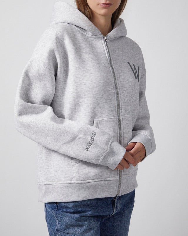 Wakakuu Icons Hoodie Zip Wakakuu Grey Melange XL