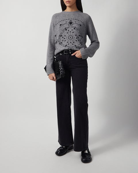 Tröja Bandana Cashmere Grå 2