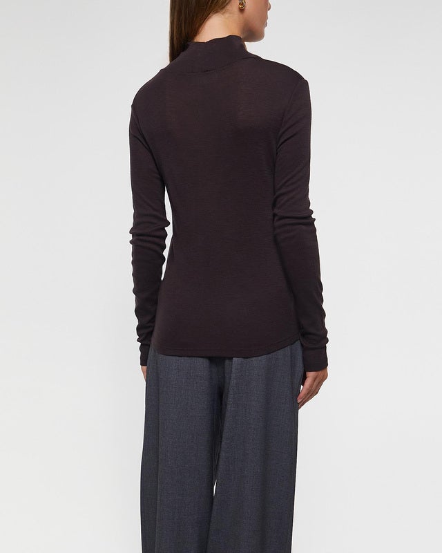 Wakakuu Icons Sweater Turtleneck Merino Wool Dark brown M