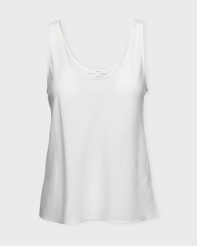 Vince Top Classic Bias Tank  Offwhite M