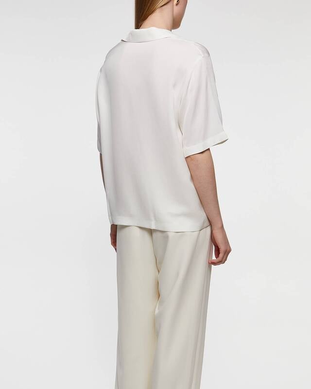 Theory Blouse Fluid Polo Ivory S