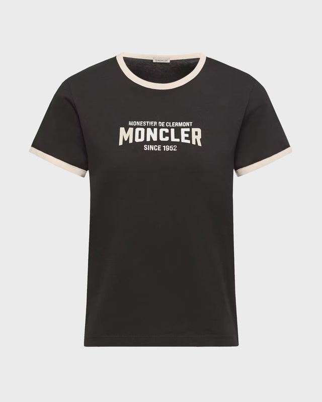 Moncler T-shirt Flock Logo Jersey  Dark grey S