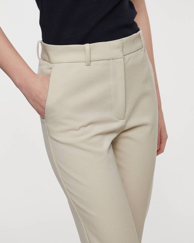 JOSEPH Trousers Gabardine Coleman  Beige FR 42 (EUR 40)