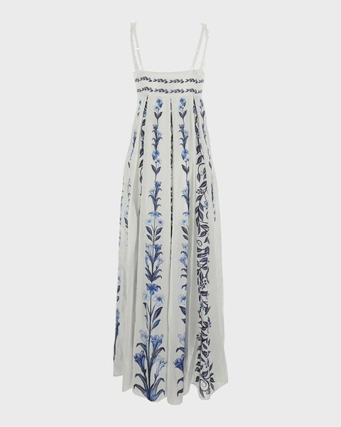 Dress Flowers Arch Maxi Offwhite 1