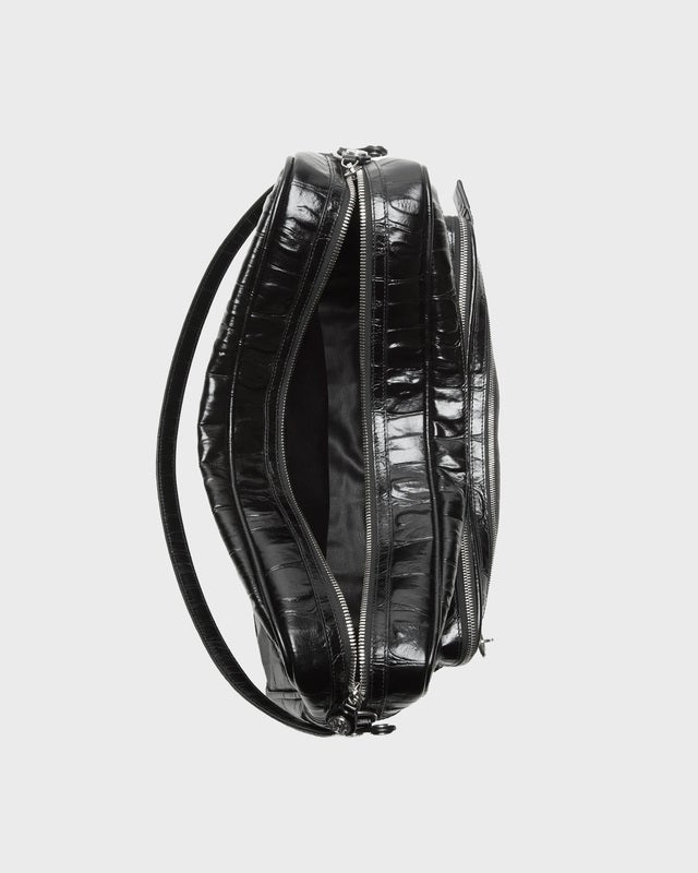 Acne Studios Bag Camero Camera Croco Black ONESIZE