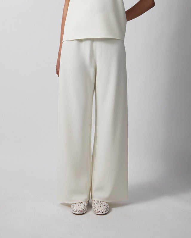 Almada Byxor Bea Crepe Pants Creme L