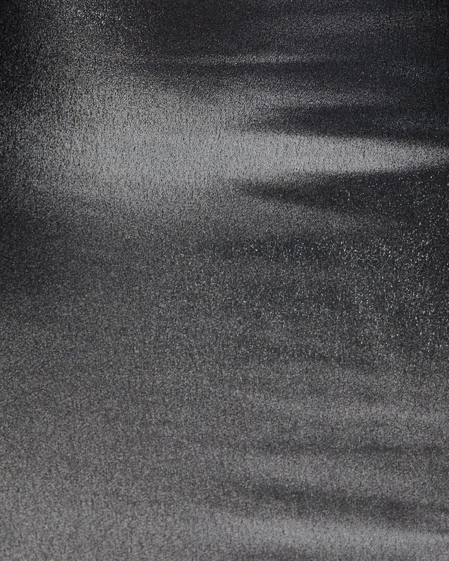 ROTATE Birger Christensen Skirt Metallic Maxi Train Silver 36