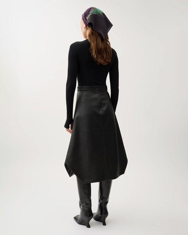 Rodebjer Skirt Amalia Rec Leather Black M