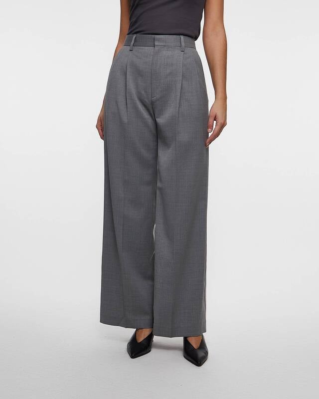 Filippa K Trousers Darcey Wool  Grey melange 34