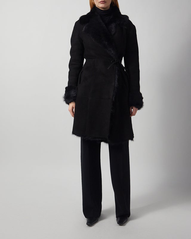 Nour Hammour Coat Joni Midlength Black FR 38 (EUR 36)