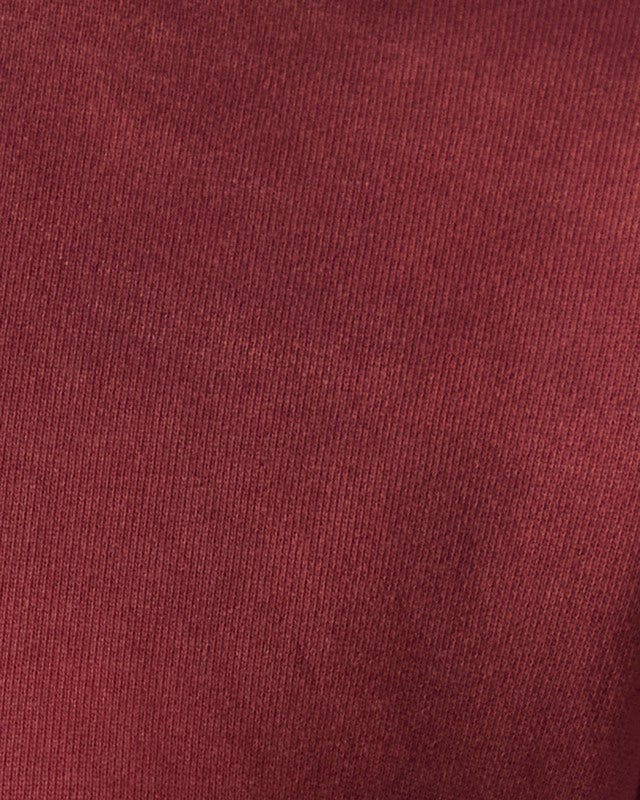 Found Hoodie Wildlife Embroidered Unisex Burgundy XS