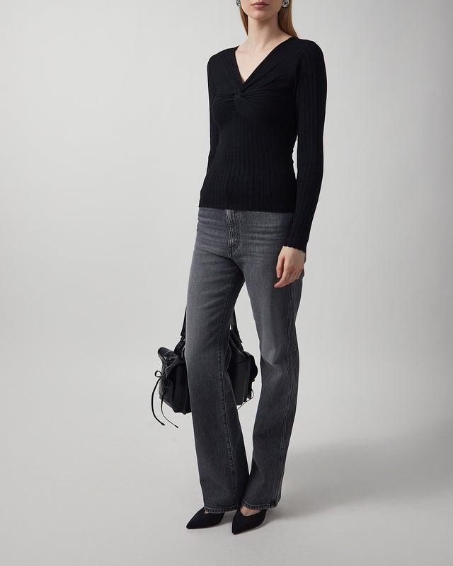 Andiata Top Polly Knit White L