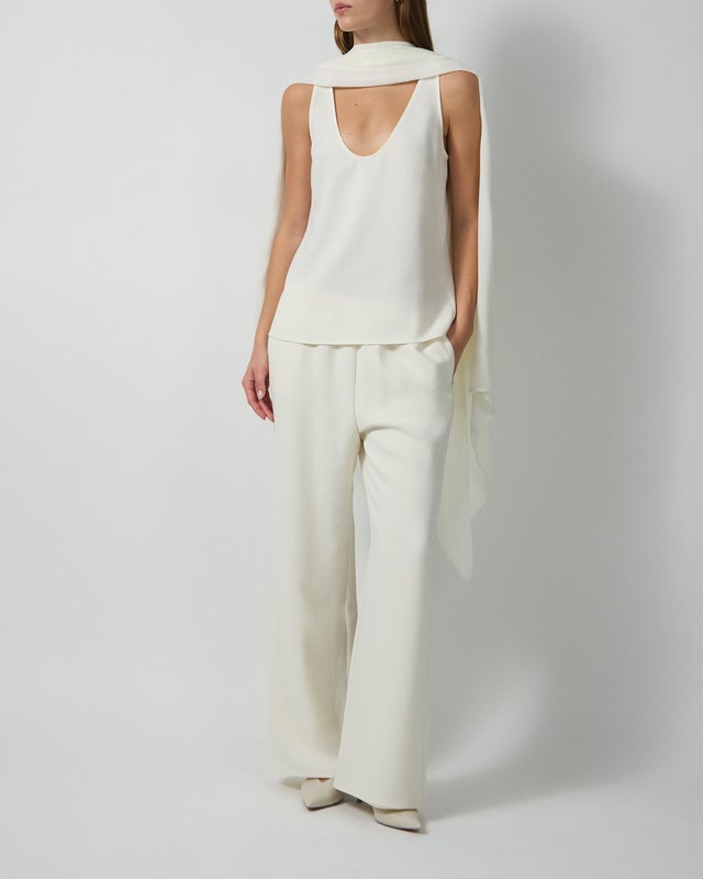 Wakakuu Icons Tank top Sia Crepe Cream XS