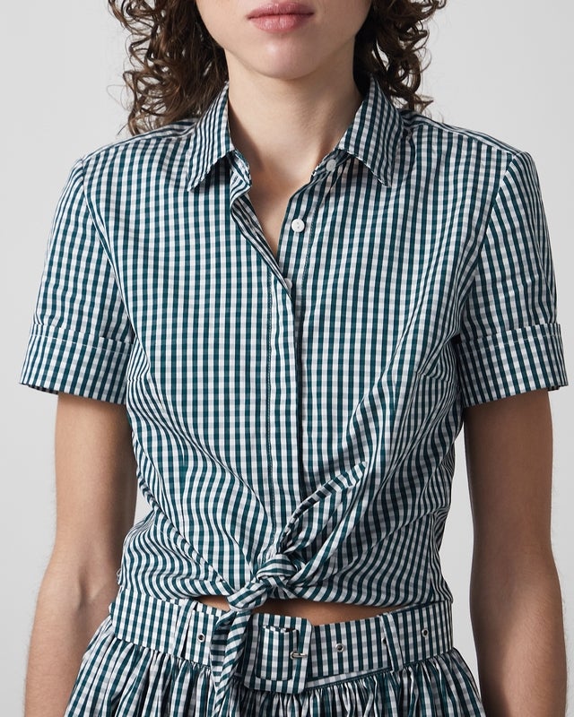 Andiata Blouse Ariadne Vit/grön 40