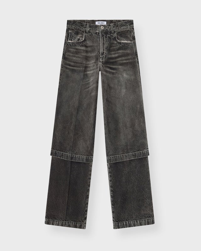 The Attico Jeans Long Pant Svart/vit 26