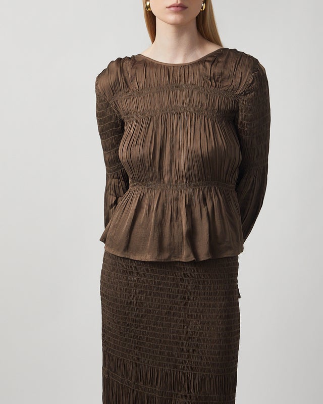 By Malene Birger Blus Ovas Chocolate 42