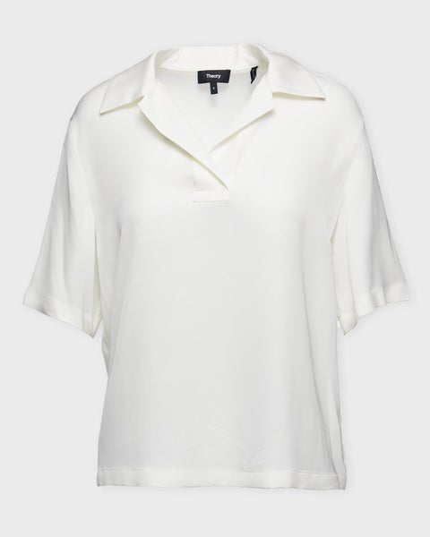 Blouse Fluid Polo Ivory 1