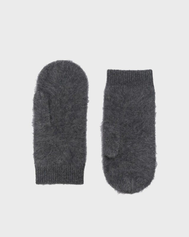LISA YANG Brushed Mittens Granit ONESIZE