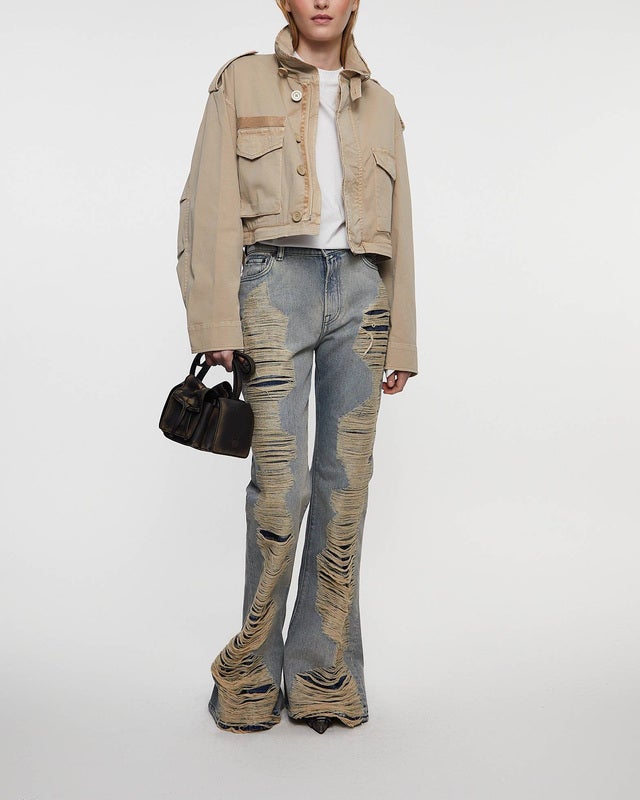 Helmut Lang Jacket Dissected Field Sand XS