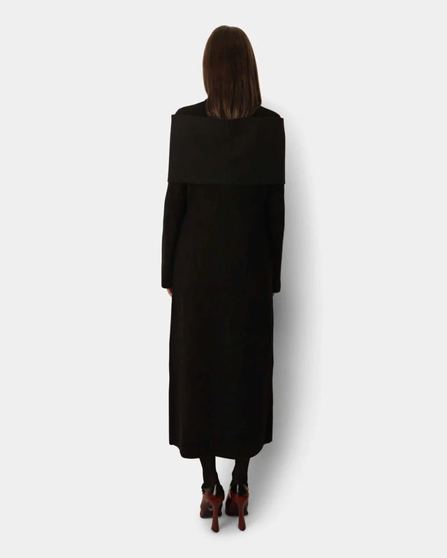 LEONI Cardigan Greda Maxi Shawl Black 36