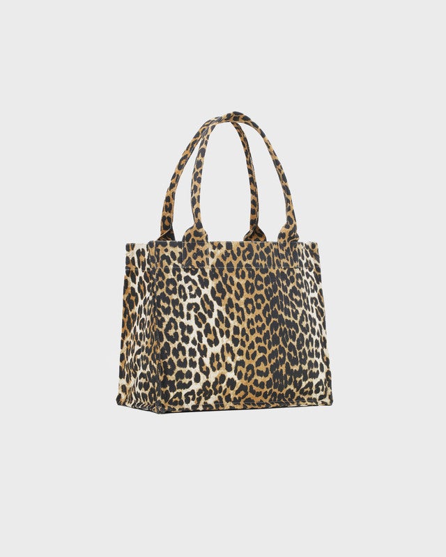 Ganni Bag Large Easy Shopper Leopard Print  Leopard ONESIZE
