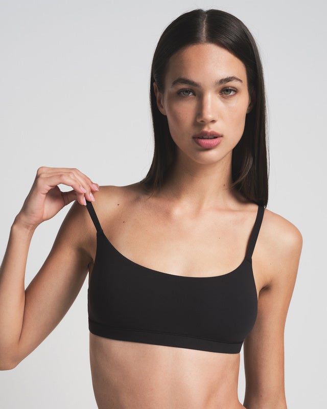 Skims Bralette Fits Everybody Scoop Black XXS