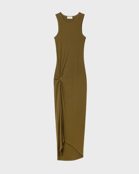 Klänning Knot Tank Dark green 1
