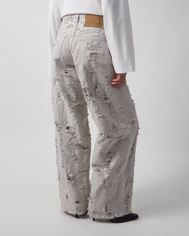 Haikure Jeans Bethany Bull Destroy Light grey 25